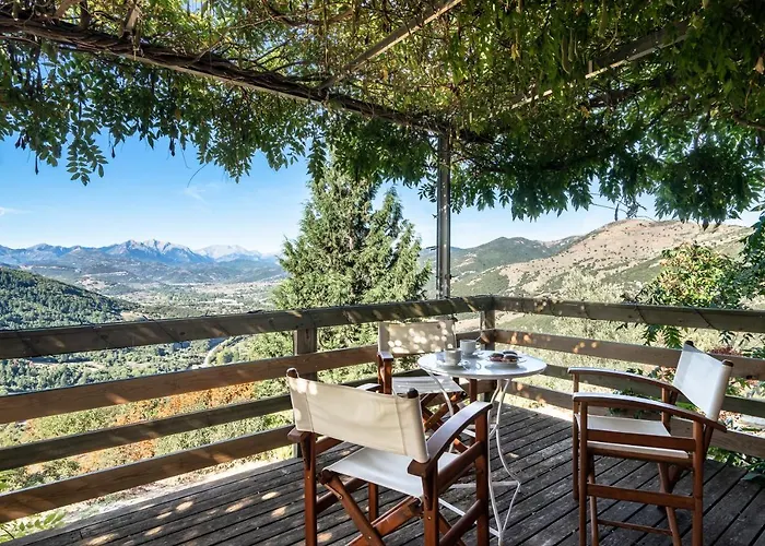 Luxury Chalet Villa On Mountain Top In Kalavryta With Amazing View كالافريتا